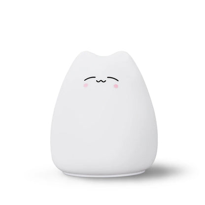 Mini Cat Night Lamp – 7-Color Touch-Control LED Light for Bedroom, Eye-Friendly and Portable