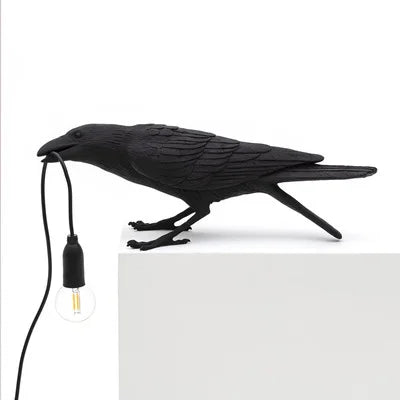 Nordic Lucky Bird Table Lamp – Creative Resin Lighting Fixture for Bedroom and Living Room