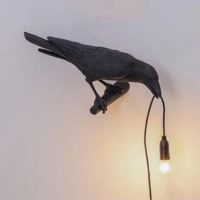 Nordic Lucky Bird Table Lamp – Creative Resin Lighting Fixture for Bedroom and Living Room