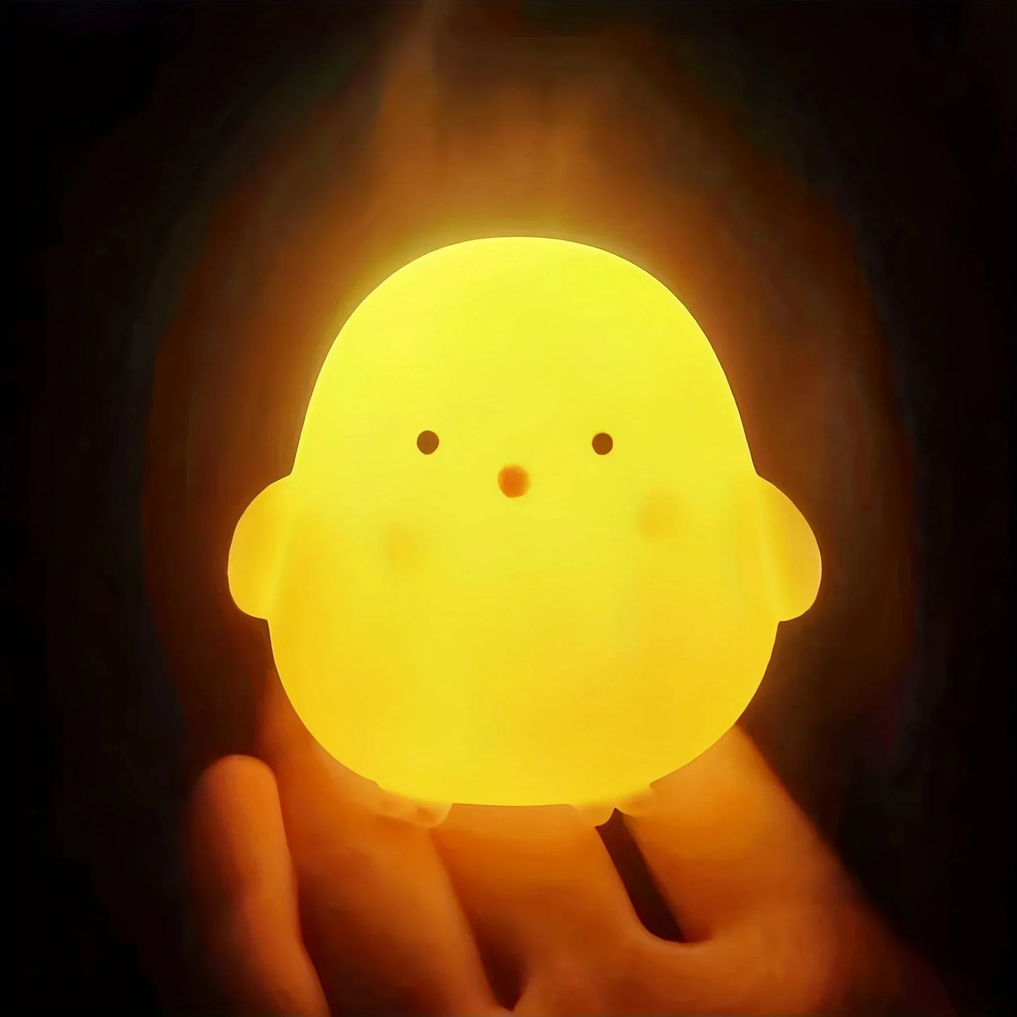 Little Yellow Duck Night Light – Cute Cartoon LED Lamp for Bedroom Decor or Holiday Gifts