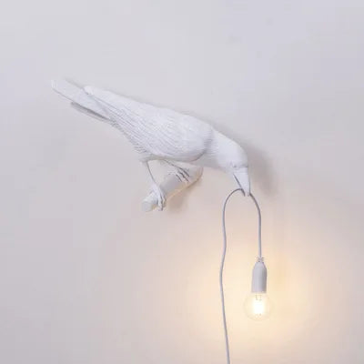 Nordic Lucky Bird Table Lamp – Creative Resin Lighting Fixture for Bedroom and Living Room