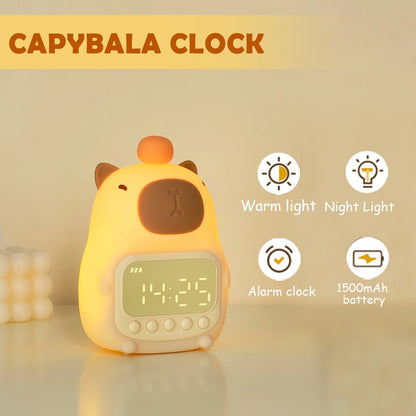 Capybara Silicone Night Light – USB Rechargeable, Dimmable Sleep Lamp for Cozy Decor