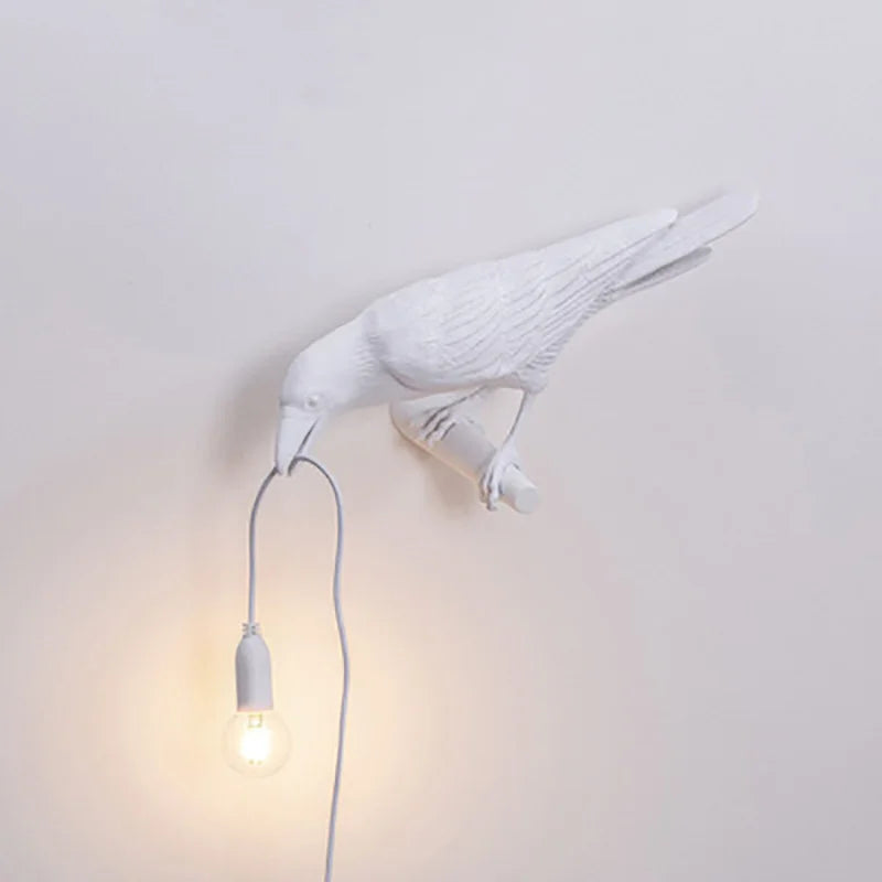 Nordic Lucky Bird Table Lamp – Creative Resin Lighting Fixture for Bedroom and Living Room