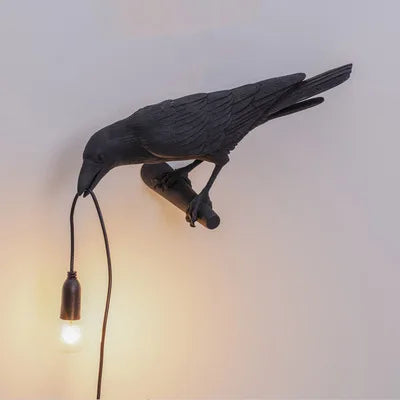 Nordic Lucky Bird Table Lamp – Creative Resin Lighting Fixture for Bedroom and Living Room